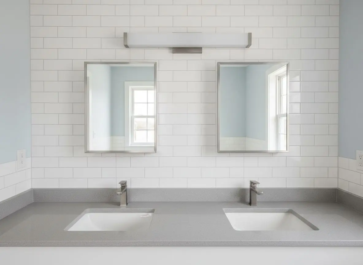 Twin recessed medicine cabinets in Whitehall
