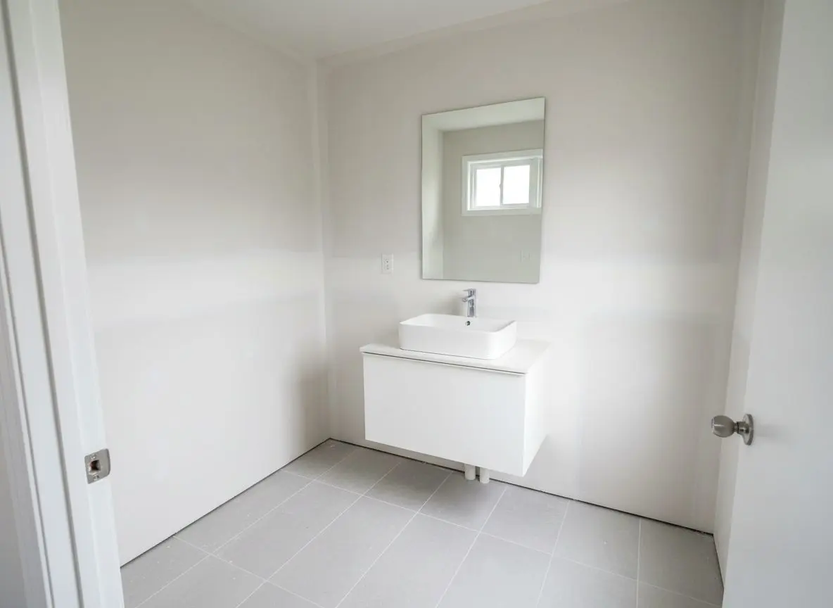 Vanity relocated to a new wall in Emmaus